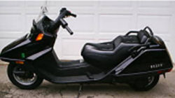 2005 honda helix scooter black