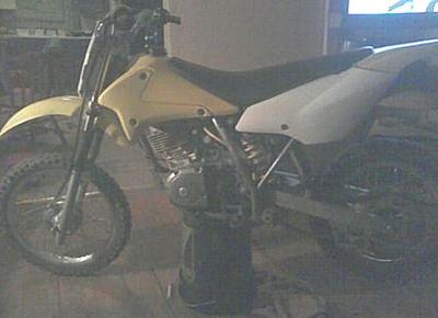 2005 Suzuki DRZ 125 Dirt Bike Motorcycle (this photo is for example only; please contact seller for pics of the actual motorcycle for sale in this classified)
