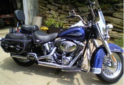 Blue 2006 Harley Heritage Softail Classic