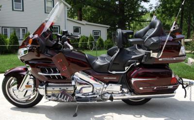 2006 Honda Gold Wing and 2006 Hannigan Sierra Motorcycle Trailer for sale