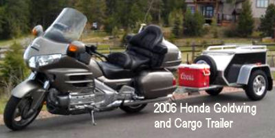 2006 Honda Goldwing and Enclosed Cargo Trailer