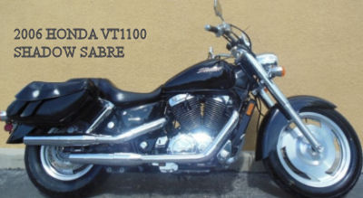 Black 2006 HONDA VT1100 SHADOW SABRE