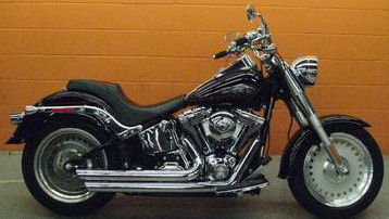 2007 Harley Davidson FLSTF Softail Fat Boy with Vivid Black Paint color option