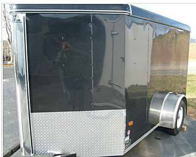2007 HORTON HAULER Motorcycle Cargo Trailer 6 x 10 V-nose (this photo is for example only; please contact seller for pics of the actual motorcycle trailer for sale in this classified)  