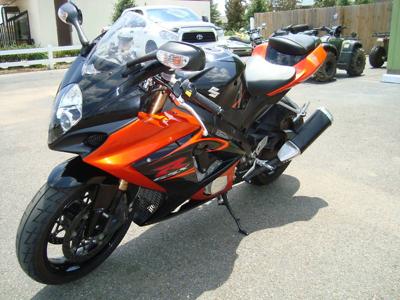 Orange and Black 2007 Suzuki GSXR 1000
