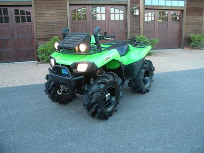  2008 Kawasaki Brute Force 650 4x4 Monster ATV with 1390 miles