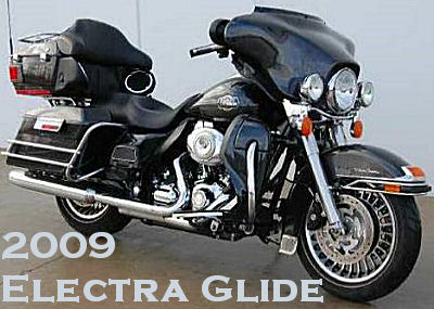 2009 Harley Davidson Electra Glide Ultra Classic FLHTCU w Black Pearl Pain Color 