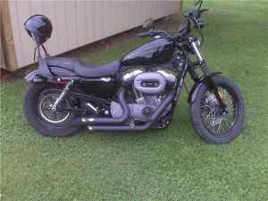 Black 2009 Harley Davidson Nightster 1200