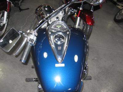 2009 Honda VTX1300C Dark Blue Metallic Paint Color Fuel Tank