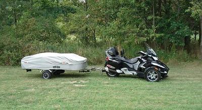 2010 Can-Am RTS-E-5 Premium Edition Trike and Motorcycle Camping Trailer
