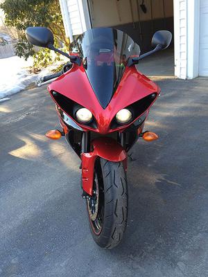 Custom 2011 Yamaha YZF-R1 motorcycle with lots of mods (this photo is for example only; please contact seller for pics of the actual bike for sale in this classified)