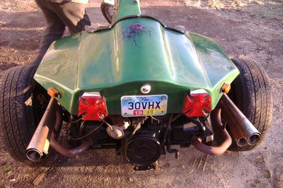 2012 VW Trike 1600cc engine, 4 speed transmission and custom motorcycle paint job with spider graphics fuel tank and rear end artwork (this photo is for example only; please contact seller for pics of the actual motorcycle for sale in this classified)