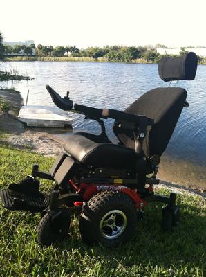 All Terrain Power Scooter Wheelchair (this photo is for example only; please contact seller for pics of the actual mobility scooter for sale in this classified)