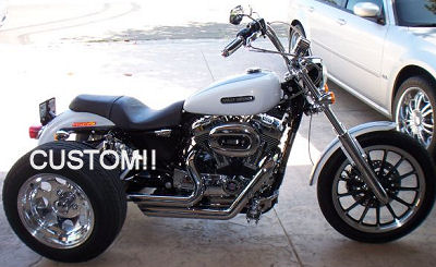 Custom 2008 Harley Sportster Low Trike Motorycycle