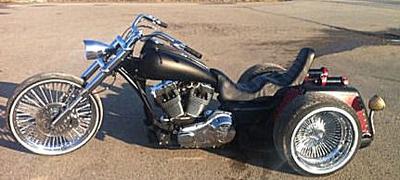 Custom Harley Davidson Trike for Sale w Electra Glide Motor, a Custom frame with 5