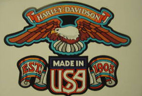 harley davidson logo emblem decal 1976 AMF gas tank decal