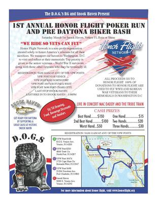 Honor Flight Poker Run and Pre Daytona Rally Florida Biker Bash
