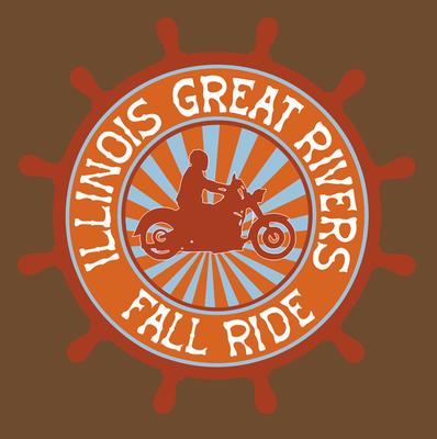 Illinois Great Rivers Fall Motorcycle Ride Poster Flyer