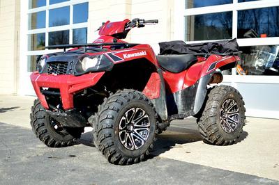 Red 2009 Kawasaki Brute Force 750i (this photo is for example only; please contact seller for pics of the actual used Kawasaki ATV for sale in this classified)