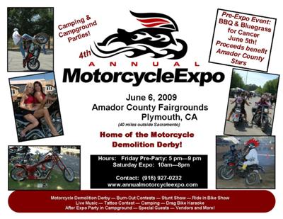 ANNUAL MOTORCYCLE EXPO  Starts JUNE 5 and Ends June 6 2009