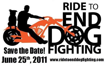 Motorcycle Ride to End Dogfighting in Milwaukee Wisconsin Event Poster Flyer