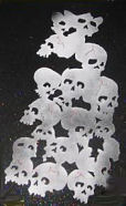 custom cut skull motorcycle tank fender stencil patterns