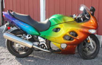 2006 Suzuki GSX Katana motorcycle custom painted