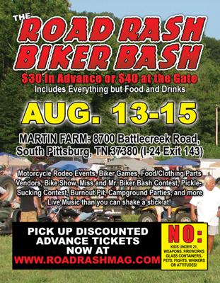 The Road Rash Biker Bash Rally Poster Flyer 