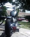 1968 BSA CHOPPER project motorcycle with a flat black frame and lots of chrome