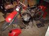 Left Side of a 1979 Honda XR250 parts motorcycle (example only; please contact seller for pics)