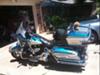 1995 Harley Davidson Ultra Classic Blue and Silver LED Lights