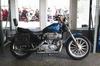 2001 Harley Davidson Sportster 883 Hugger  XL883H with teal blue paint color option quick release windsheeld, saddlebags, fuel tank bra and a touring motorcycle seat