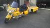 Bright Yellow 2002 Honda Goldwing and Motorcycle Trailer