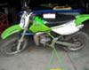 LIME GREEN and WHITE 2002 Kawasaki KX100 DIRT BIKE 