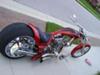 Custom 2006 PITBULL Chopper w Graphics Candy Pearl Tangerine House of Colors Paint