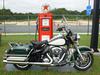 2011  FLHR-P, Harley Davidson, Road King Police Motorcycle with green and black paint color
