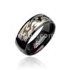 Harley Davidson Style Stainless Steel 2 Tone Tribal Ring