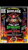 Seventh 7th Annual Bowlegs Fire Motorcycle Run in Oklahoma Flyer Poster
