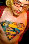 DEATH of SUPERMAN CHEST TATTOO