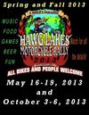 Hawg Lakes Motorcycle Rally Oklahoma 2013 Flyer Poster
