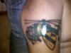 Helicopter tattoo for my father. He was a crew chief on a helicopter.