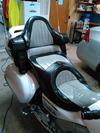 Used leather heated Corbin motorcycle seat for a Honda Goldwing for sale by owner