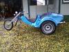 1974 VW Trike with a 1961 motor, a Metallic Blue Paint Color and Springer Front End