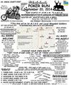 6th Annual Whitetails Charity Motorycycle Poker Run Rally Flyer Poster