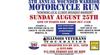 2013 Fifth Annual Wounded Warrior Motorcycle Run in Illinois Flyer Poster