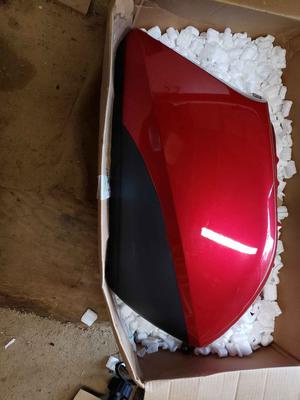 Candy Prominence Red saddle bags for a Honda Goldwing 