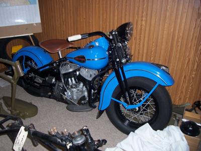 1941 Harley Davidson WLD Blue Vintage 