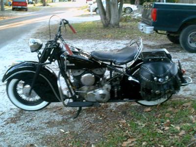 Original 1946 Indian Chief with Kiwi 84 cubic inch motor 