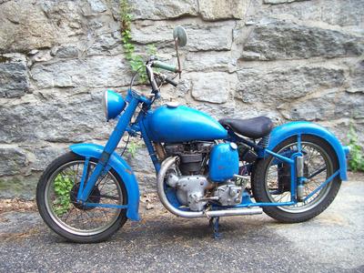 Fresh Barn Find Blue 1949 INDIAN SCOUT 