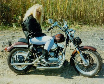  1962 Harley Sportster XLCH just before trans broke in 1993